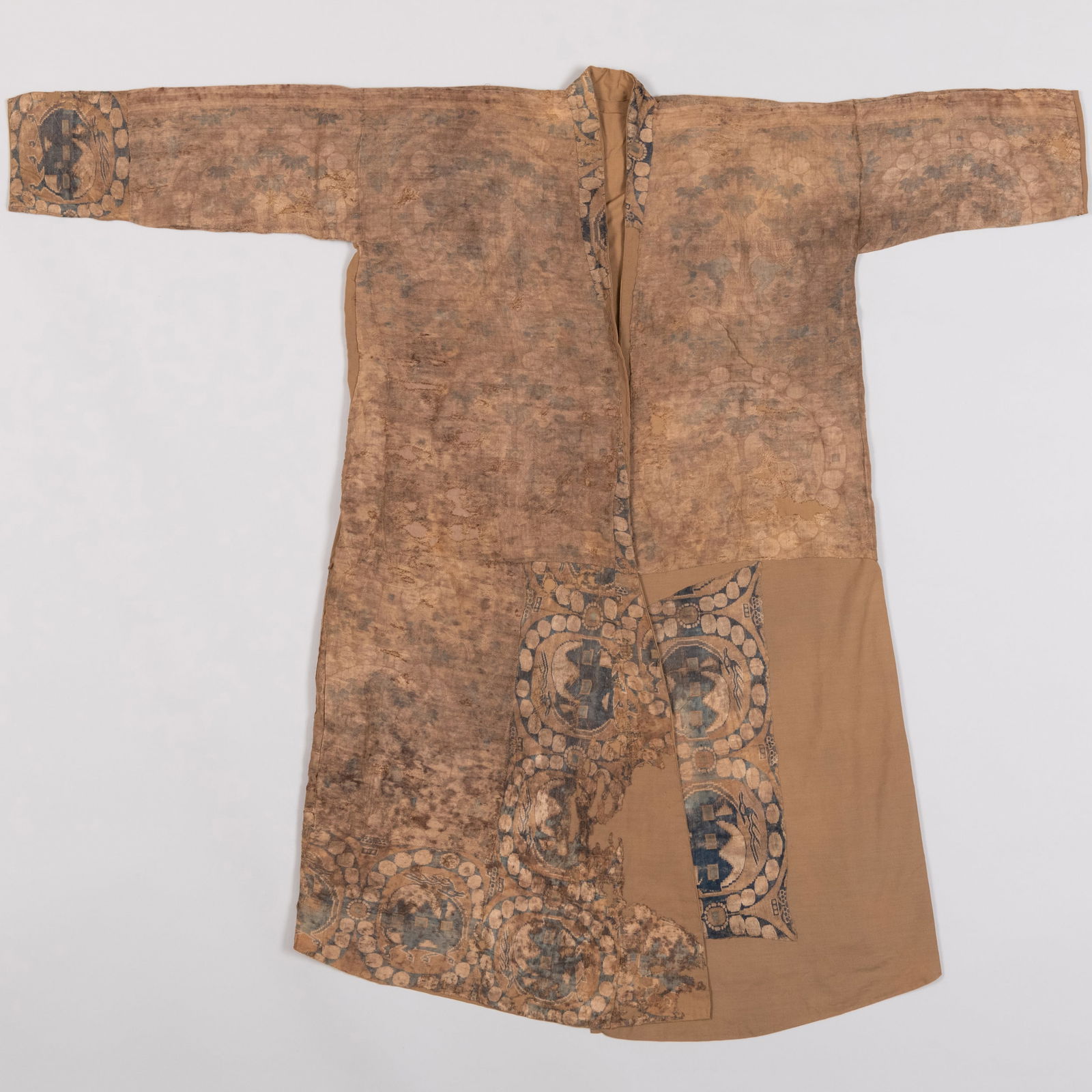 Chinese or Central Asian Woven Silk Robe (1 of 9)