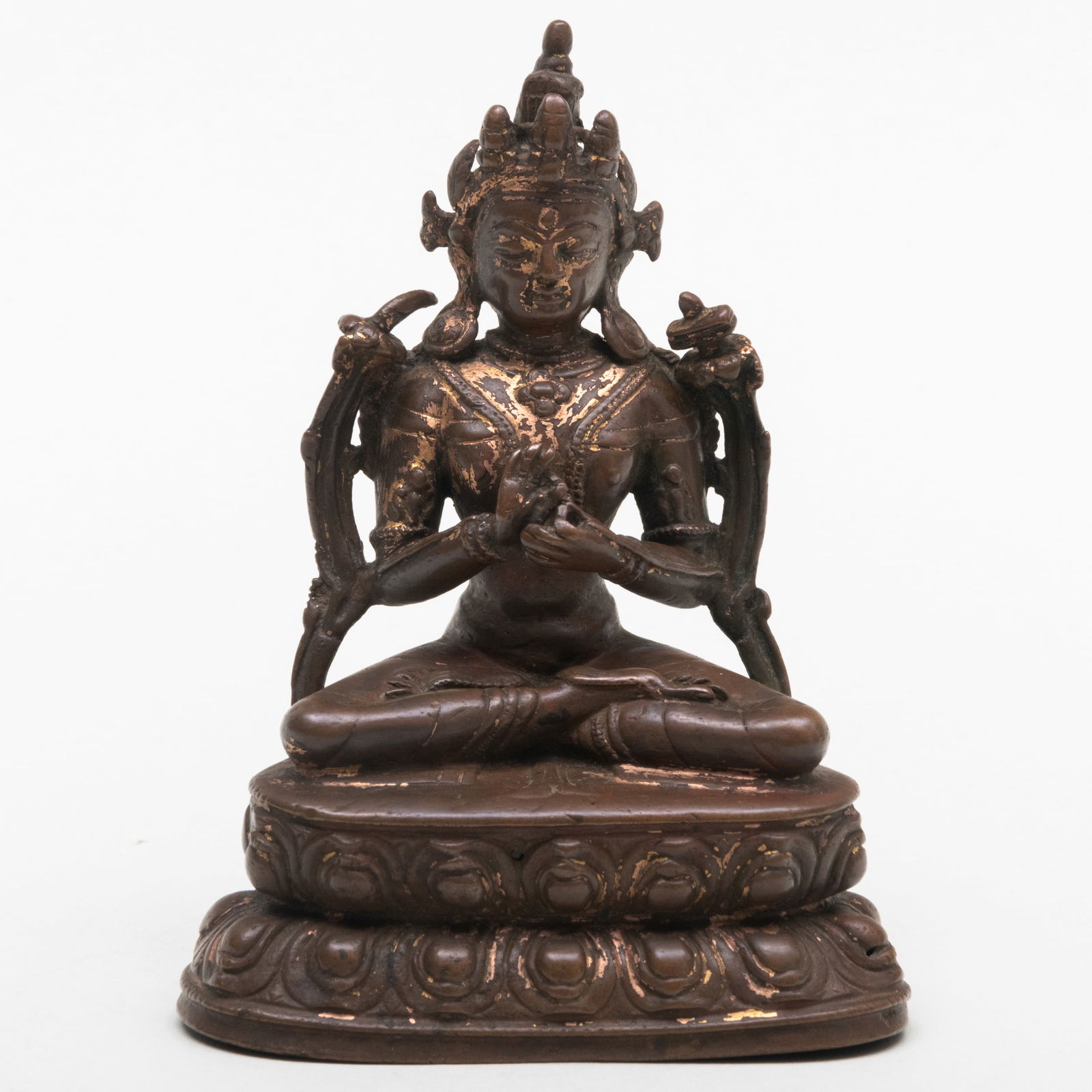 Nepalese Gilt-Copper Figure of Manjushri (1 of 6)