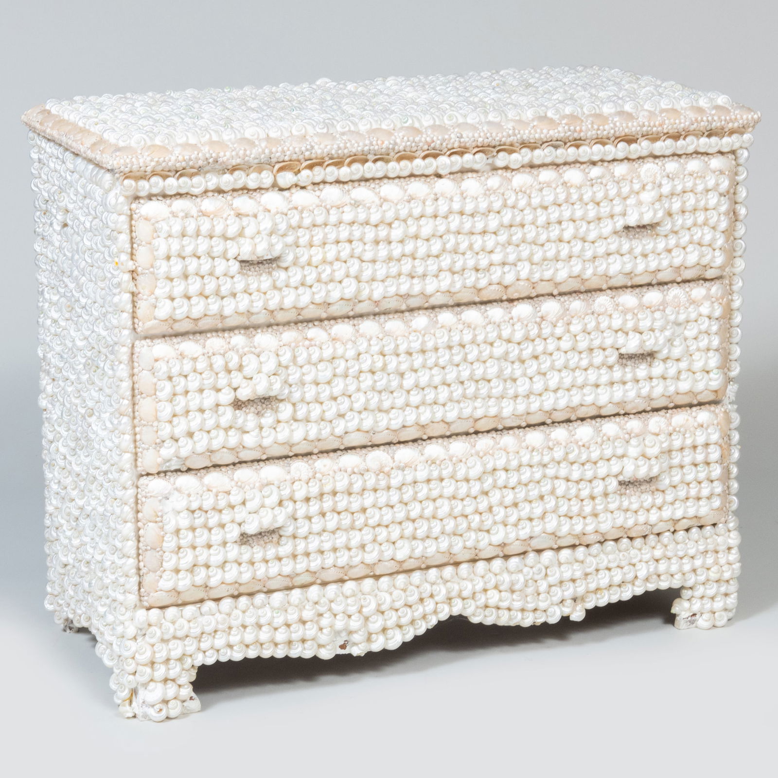 Shell Encrusted Chest of Drawers, Attributed to Artist Luisa Caldwell (1 of 12)