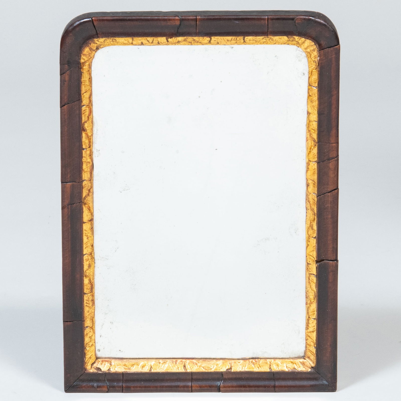 Small Louis Philippe Style Mahogany and Parcel-Gilt Mirror (1 of 2)