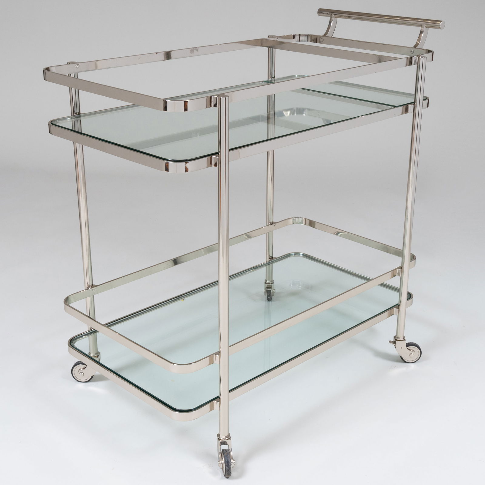 Continental Chrome and Glass Rolling Bar Cart (1 of 5)