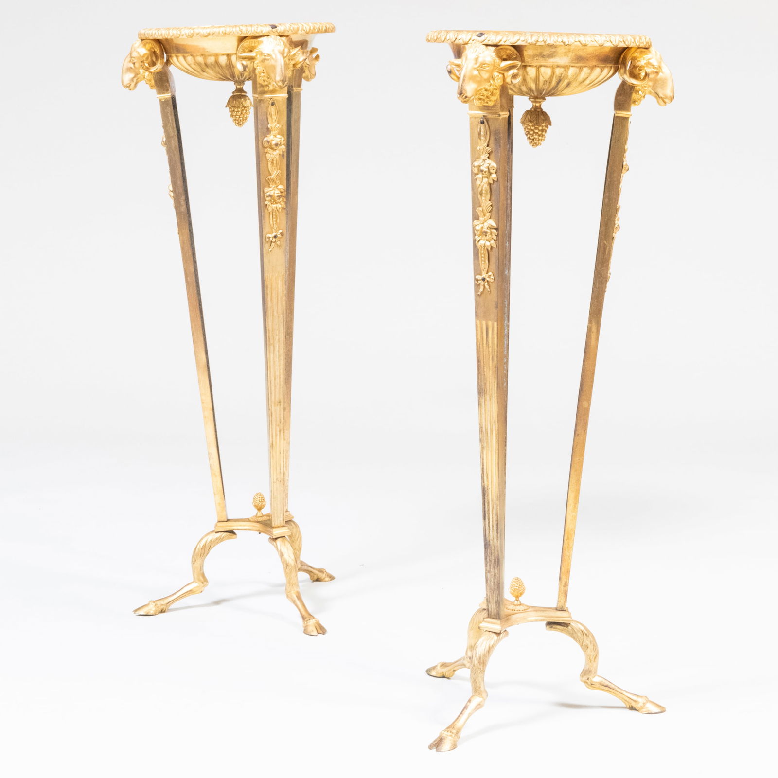 Pair of Neoclassical Style Gilt-Bronze Torcheres (1 of 9)
