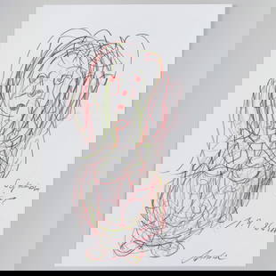 Arnold Schmidt (1930 -1993): Untitled; and Untitled: Arnold Schmidt (1930 -1993): Untitled; and Untitled Two colored pencil and pencil on paper, 1986, both signed 'Arnold', indistinctly titled, and dated lower right. Both 11 1/2 x 8 1/4 in. (sheet), unf