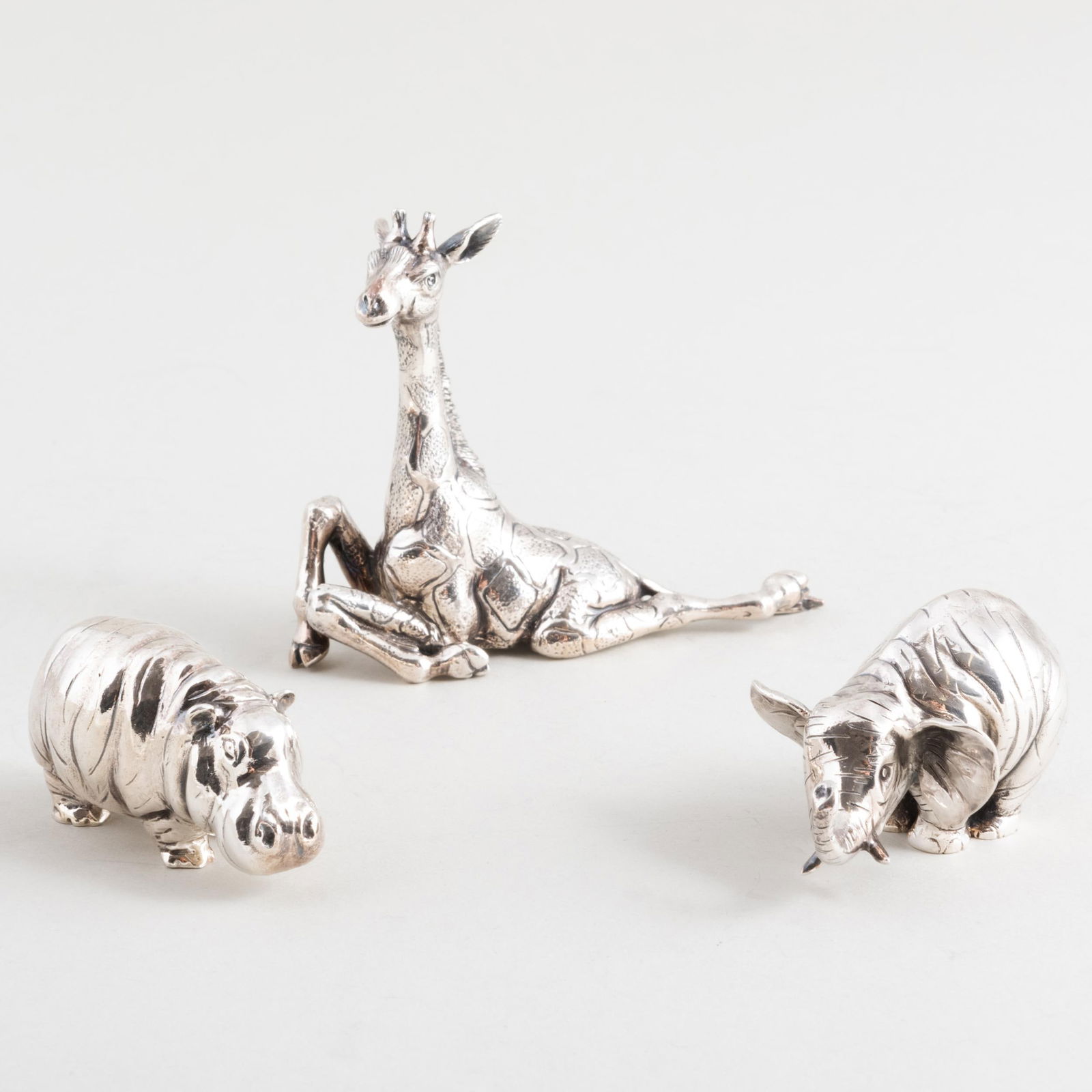 Group of Three Buccellati Silver Miniature Figures of Animals (1 of 14)