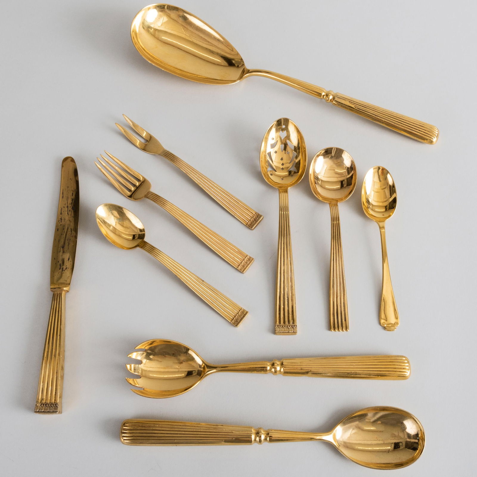 Buccellati Vermeil Silver Part Flatware Service (1 of 12)