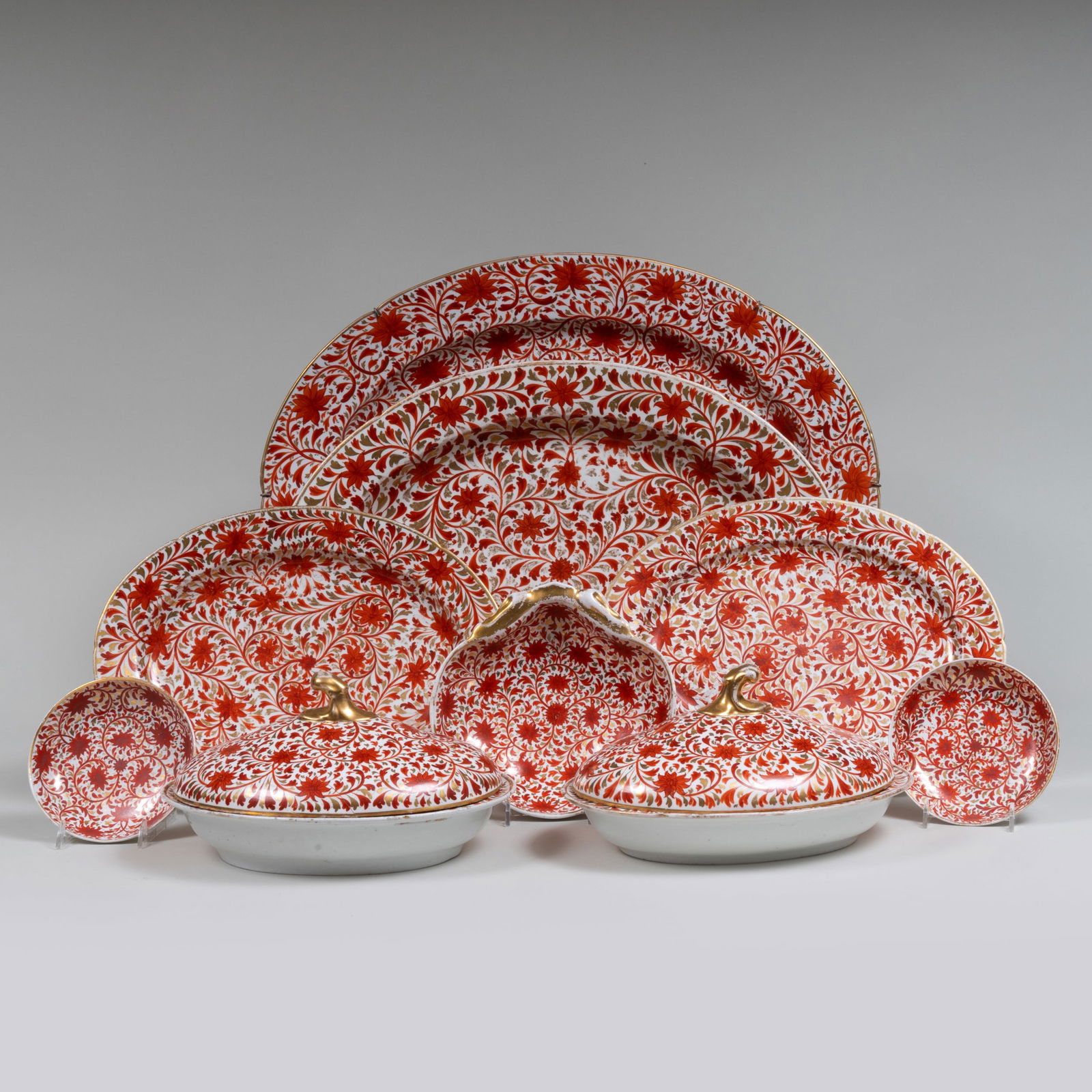Coalport Porcelain Serving Wares in the 'Chrysanthemum' Pattern (1 of 20)