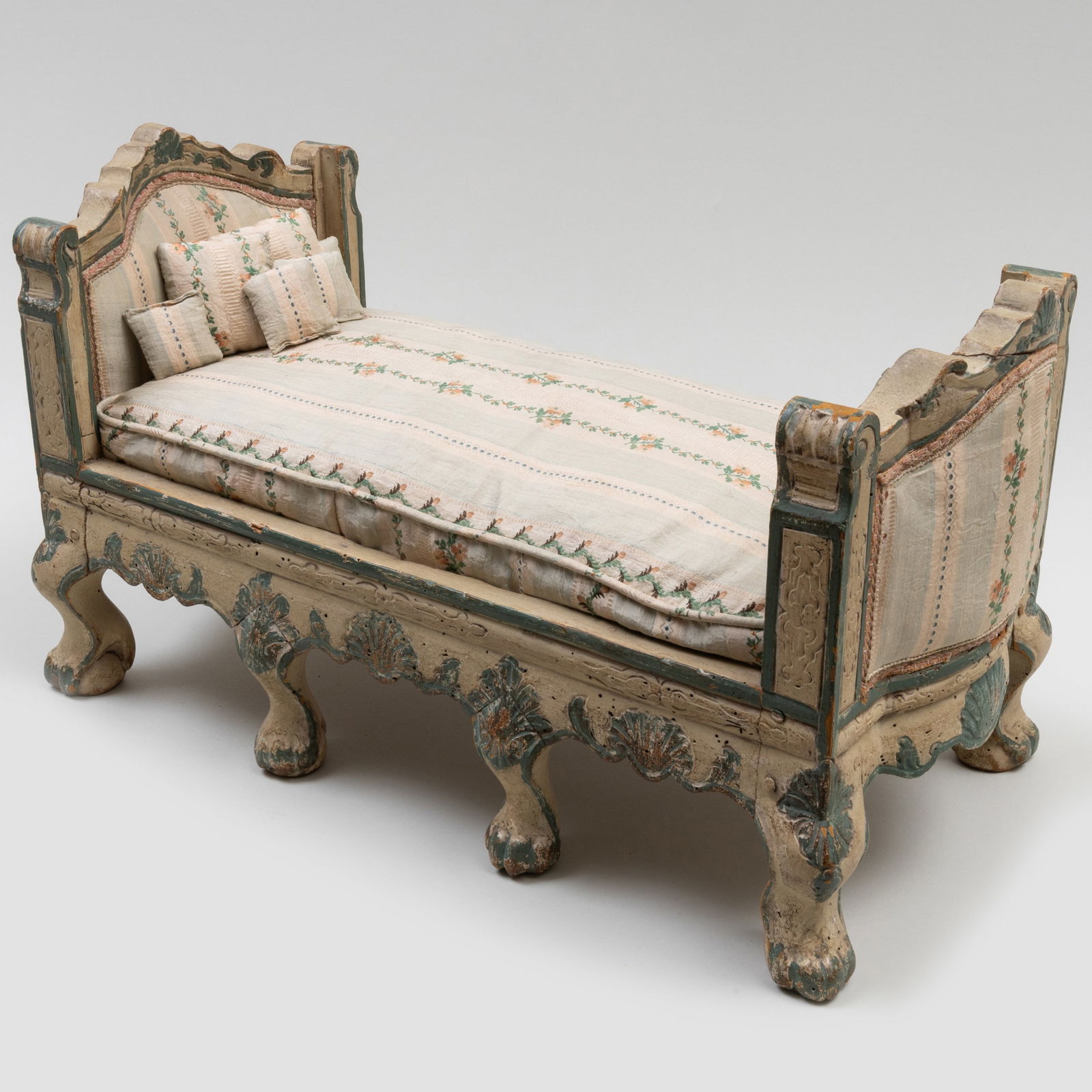Miniature Regence Painted Day Bed (1 of 8)