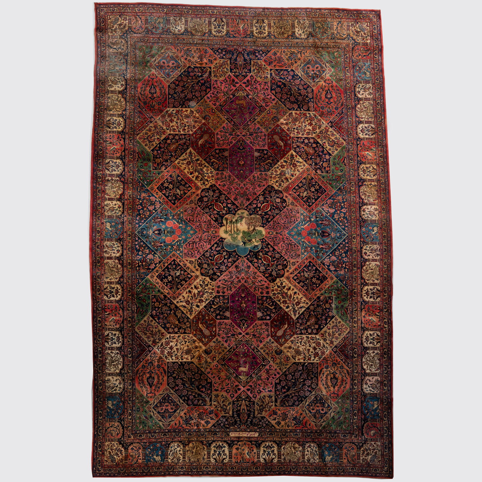 Persian Sarouk Garden Carpet (1 of 8)