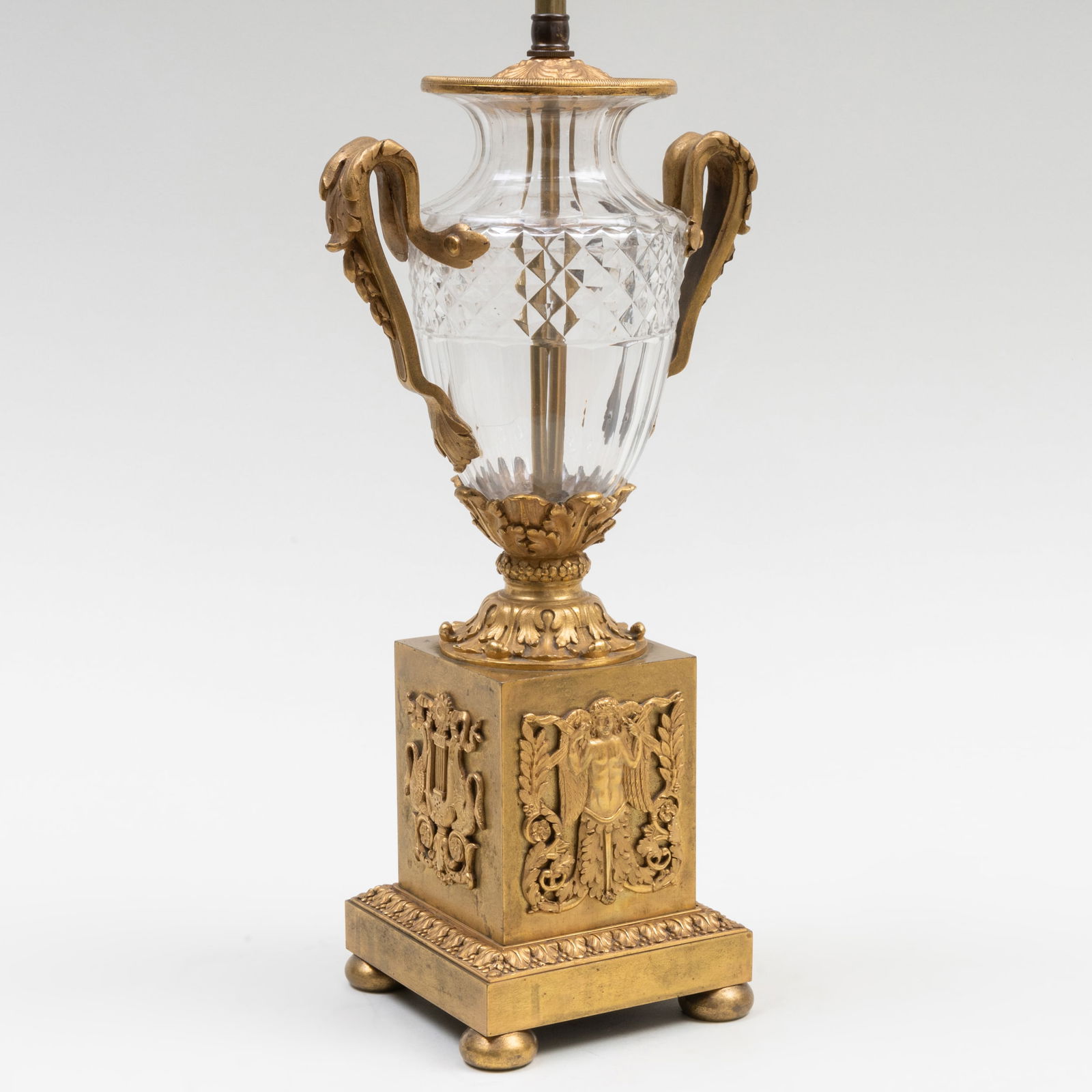 French Ormolu-Mounted Cut Glass Lamp (1 of 10)