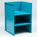 Donald Judd (1928-1994) Painted Turquoise Blue RAL 5018 Aluminum 'Armchair I'