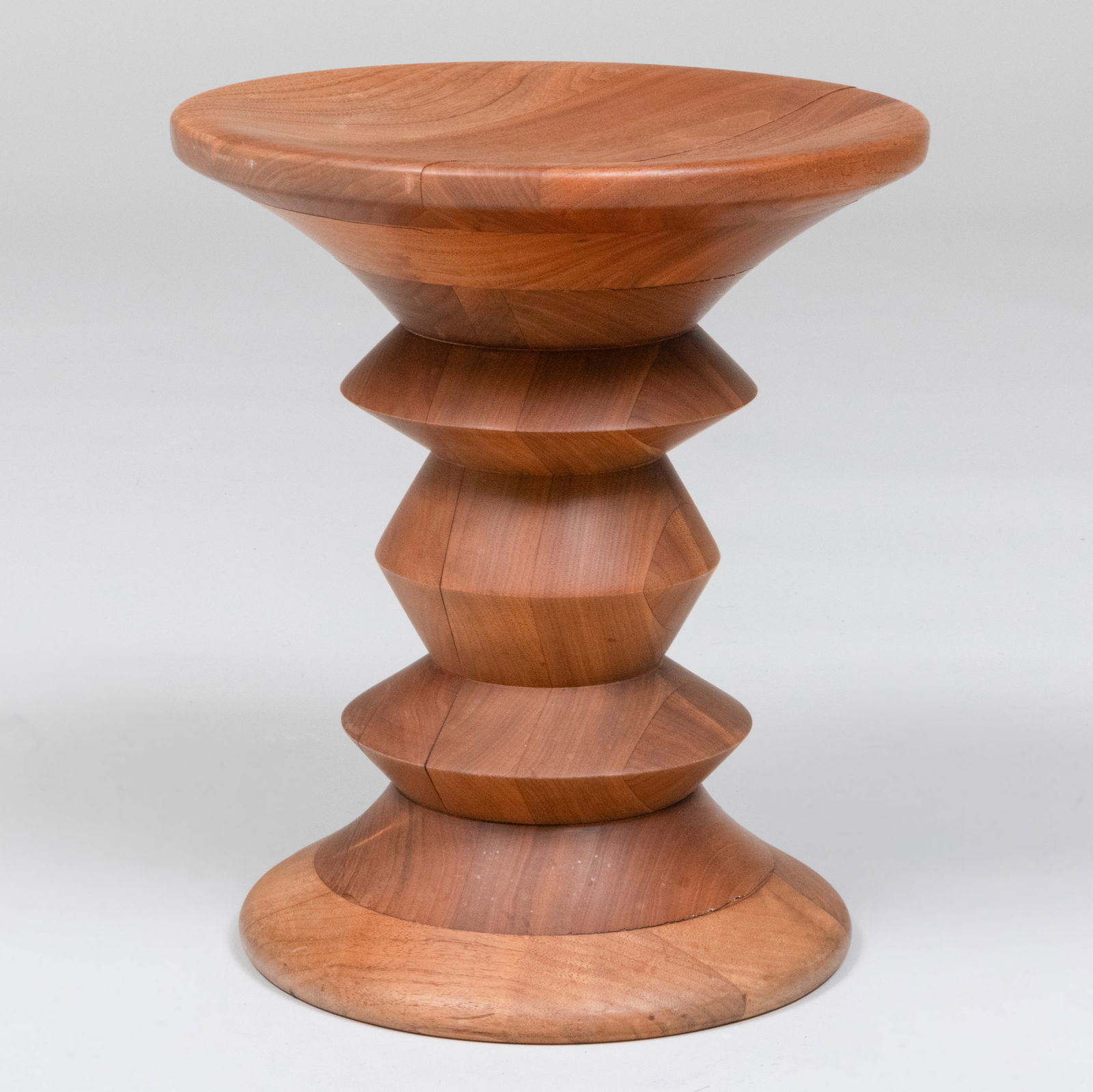 Charles and Ray Eames for Herman Miller Walnut 'Time Life' Stool: Charles and Ray Eames for Herman Miller Walnut 'Time Life' Stool 15 x 13 in. diam. Collection of Bernice Rose. Property from the Collection of Bernice Rose