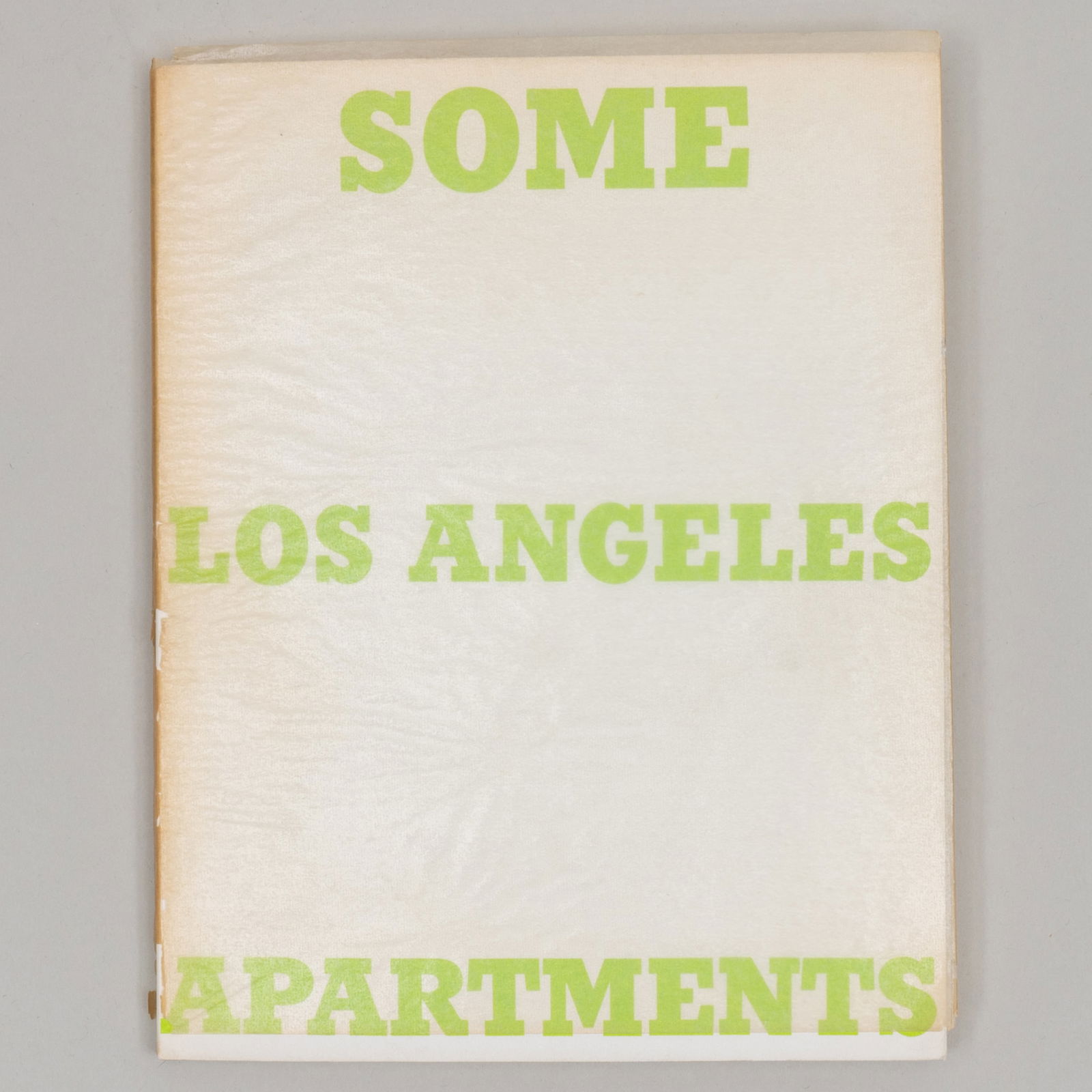 Ed Ruscha (b. 1937): Some Los Angeles Apartments (1 of 5)