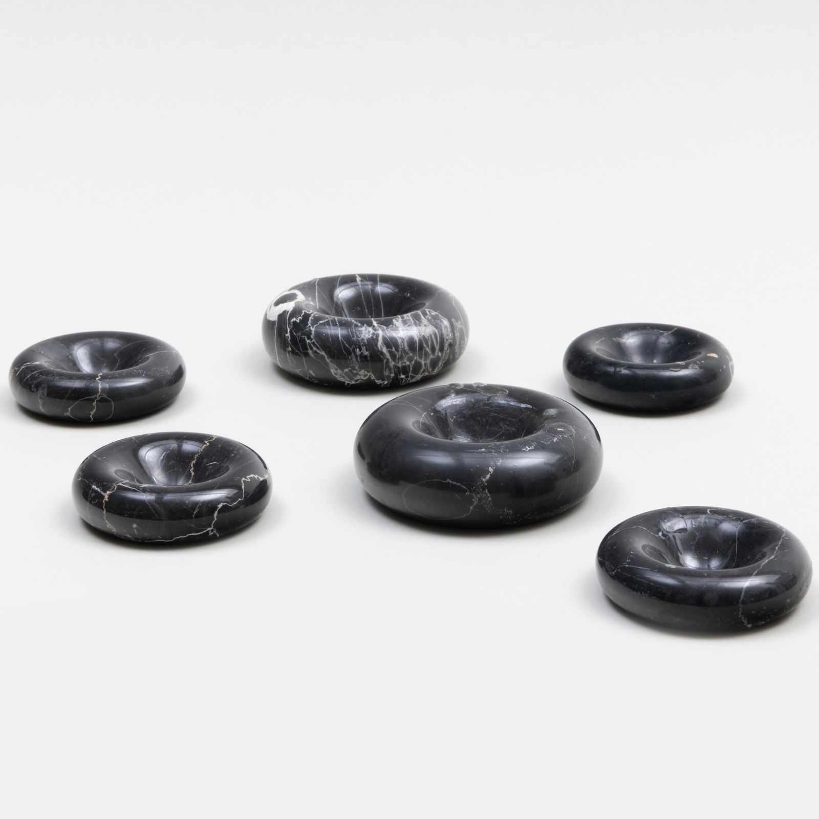 Set of Six Angelo Mangiarotti Style Marble Vide Poche (1 of 6)