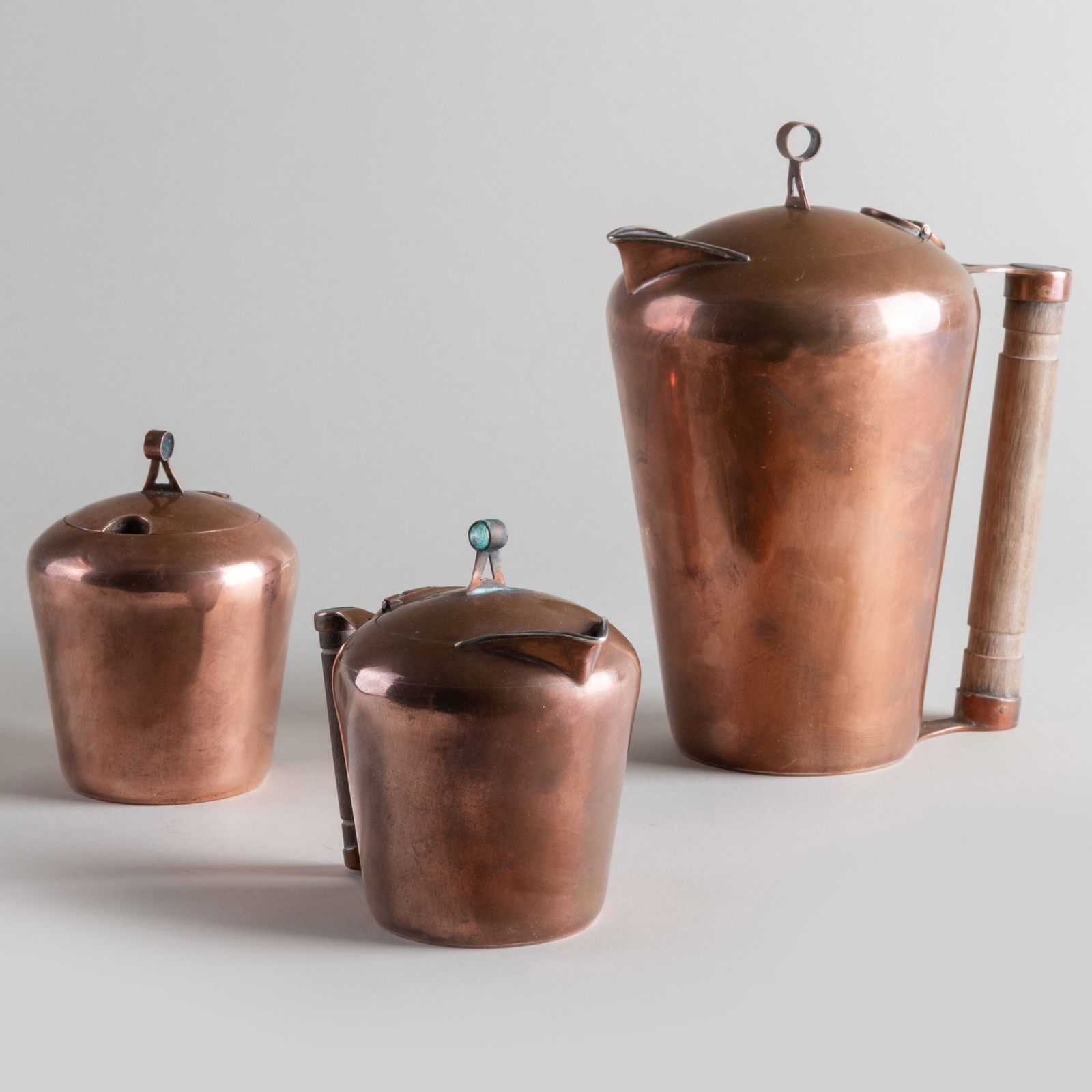Taxo Copper Three Piece Coffee Set (1 of 16)
