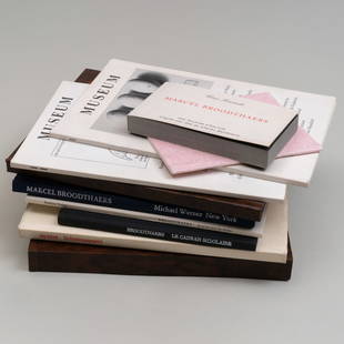 Marcel Broodthaers (1924-1976): Group of Artist's Books: Marcel Broodthaers (1924-1976): Group of Artist's Books Including:&nbsp;Une Seconde d&#39;Eternit&eacute;,&nbsp;1970;&nbsp;Le Cadran Scolaire,&nbsp;1974;&nbsp;Museum, Two Volumes,&nbsp;1972;&nbsp;Marc