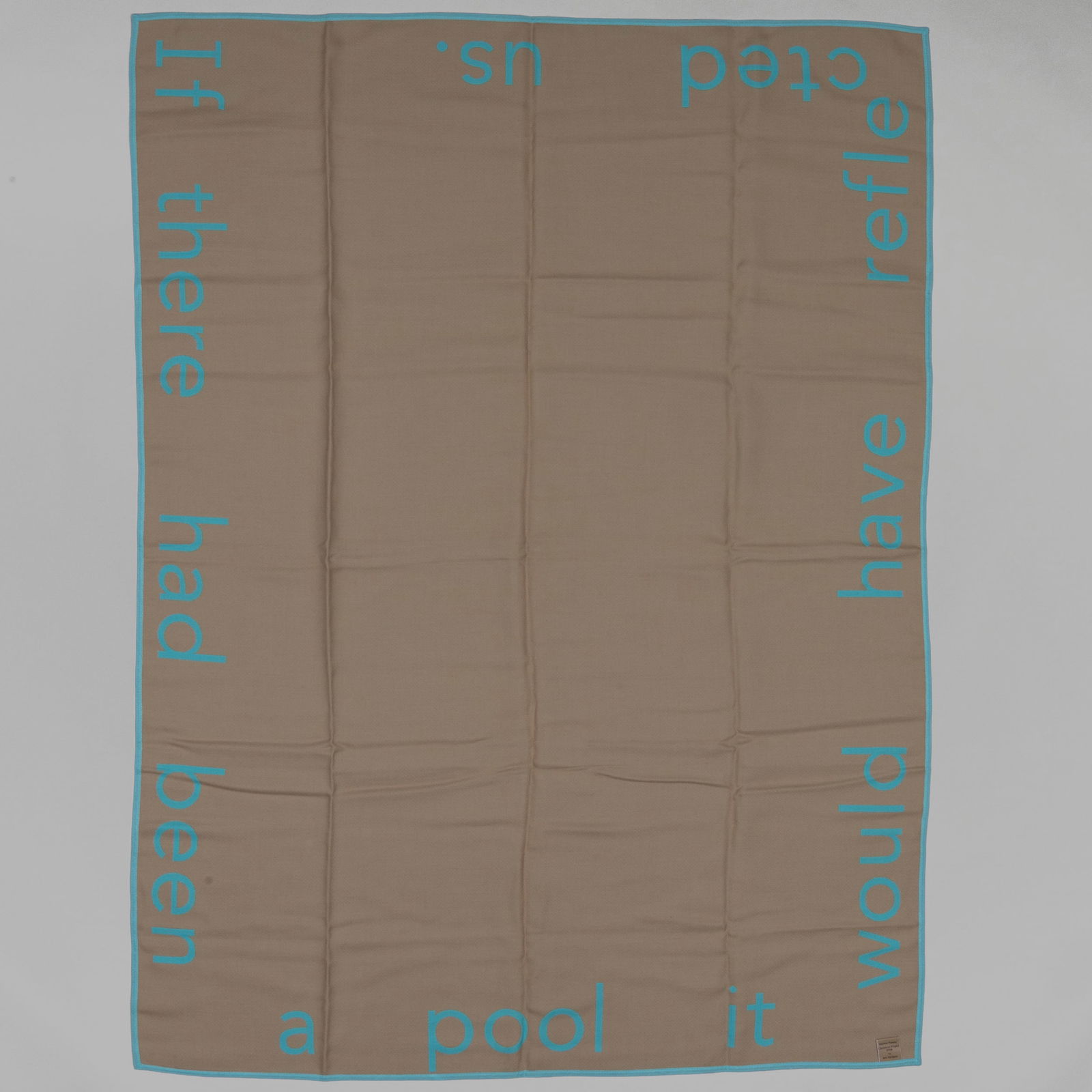 Jim Hodges (b. 1957): Untitled (Double-sided Blanket): Jim Hodges (b. 1957): Untitled (Double-sided Blanket) Died and woven wool, 1998, produced for The Peter Norton Family Christmas Project, in original mailing box with title card. Blanket 52 x 72 in., b