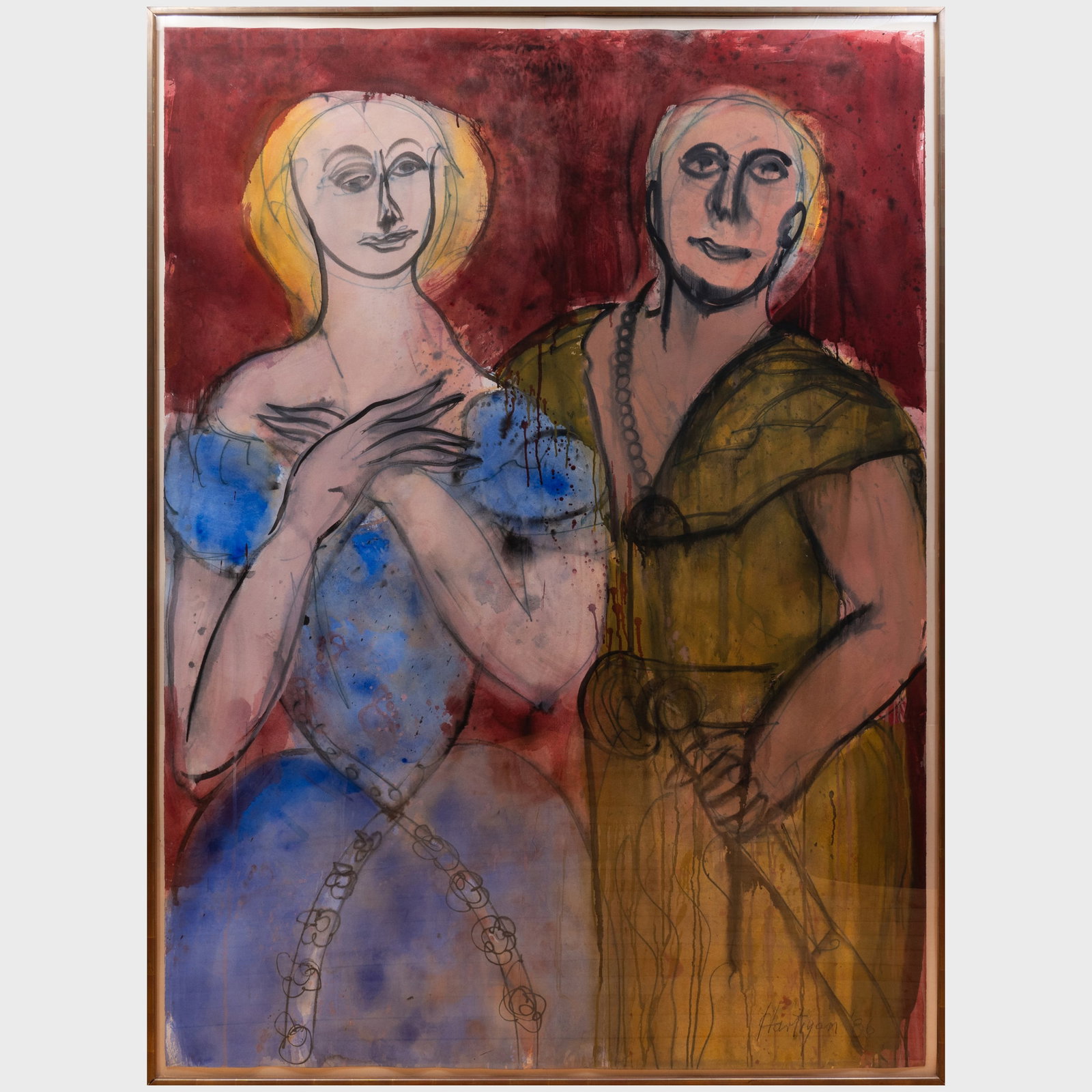 Grace Hartigan (1922-2008): Amina and Sigmund (1 of 4)