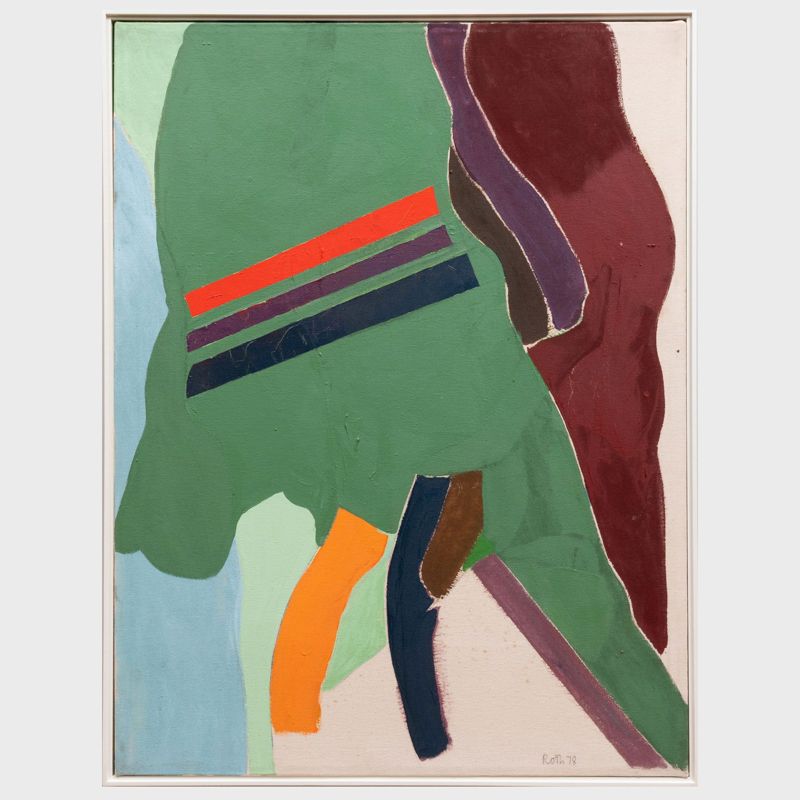 Jack Roth (1927-2004): Untitled: Jack Roth (1927-2004): Untitled Acrylic on canvas, 1978, signed 'Roth' and dated lower right. 42 × 32 in., 44 x 33 1/2 in. (frame). Estate of the artist,