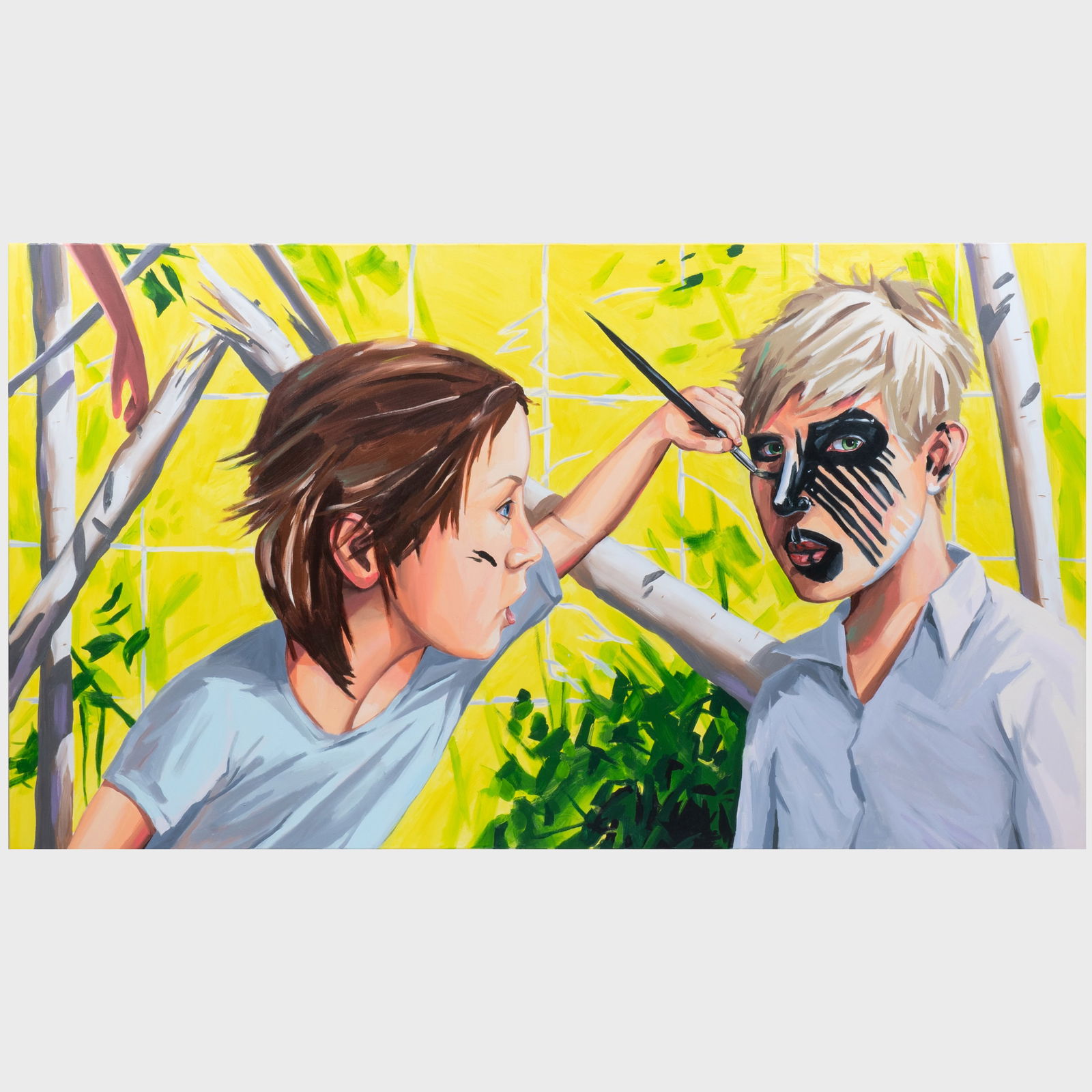 Christopher Winter (b. 1968): Les Enfants d?Avignon: Christopher Winter (b. 1968): Les Enfants d?Avignon Acrylic on canvas, 2008, signed 'Christopher Winter', titled and dated on the reverse. 51 x 90 1/2 in., unframed.