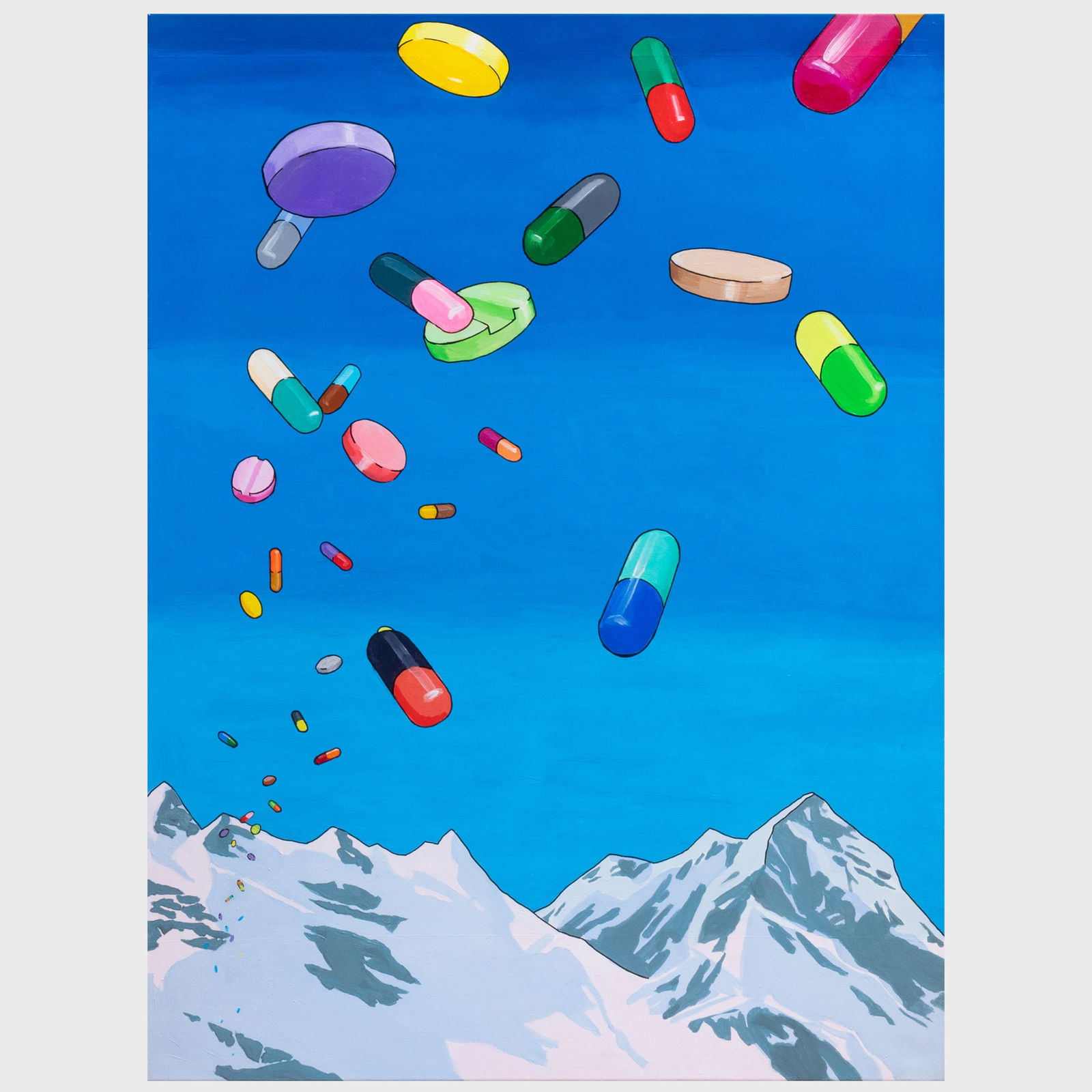 Christopher Winter (b. 1968): If Things Get Real?: Christopher Winter (b. 1968): If Things Get Real? Acrylic on canvas, 2004, signed 'Christopher Winter', titled and dated on the reverse, with label from Edelman Arts. 59 x 43 1/2 in., unframed.