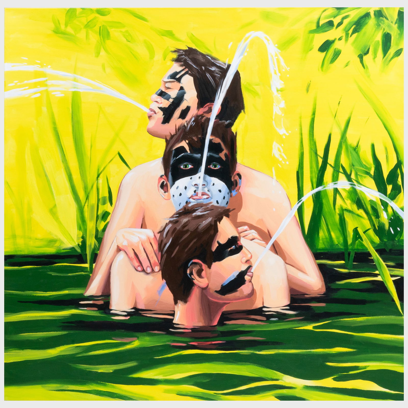 Christopher Winter (b. 1968): Wild Life: Christopher Winter (b. 1968): Wild Life Acrylic on canvas, 2010, signed 'Christopher Winter', titled and dated on the reverse, with label from Edelman Arts, NY. 54 x 54 1/4 in., unframed.