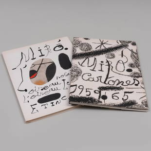 Joan Miro, Cartones; and L'Oiseau Solaire, L'Oiseau Lunaire, Etincelles: Joan Miro, Cartones; and L'Oiseau Solaire, L'Oiseau Lunaire, Etincelles Cartones,&nbsp;1965, copy 444 of 1200,&nbsp;L&#39;Oiseau,&nbsp;1967, copy 1118 of 1200. Pierre Matisse; Pierre-Noel Matisse; Jac