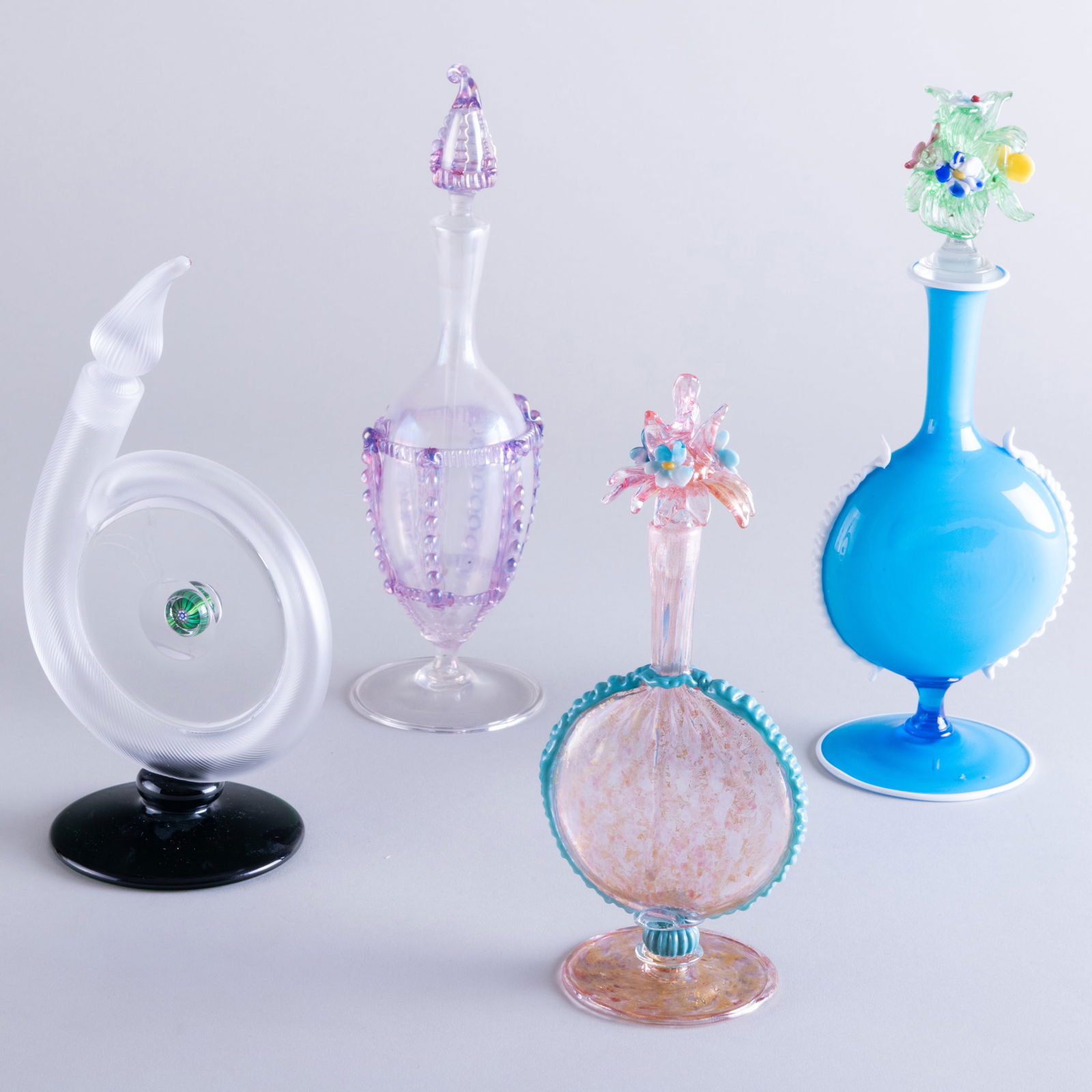 Four Murano Glass Scent Bottles and Stoppers (1 of 20)
