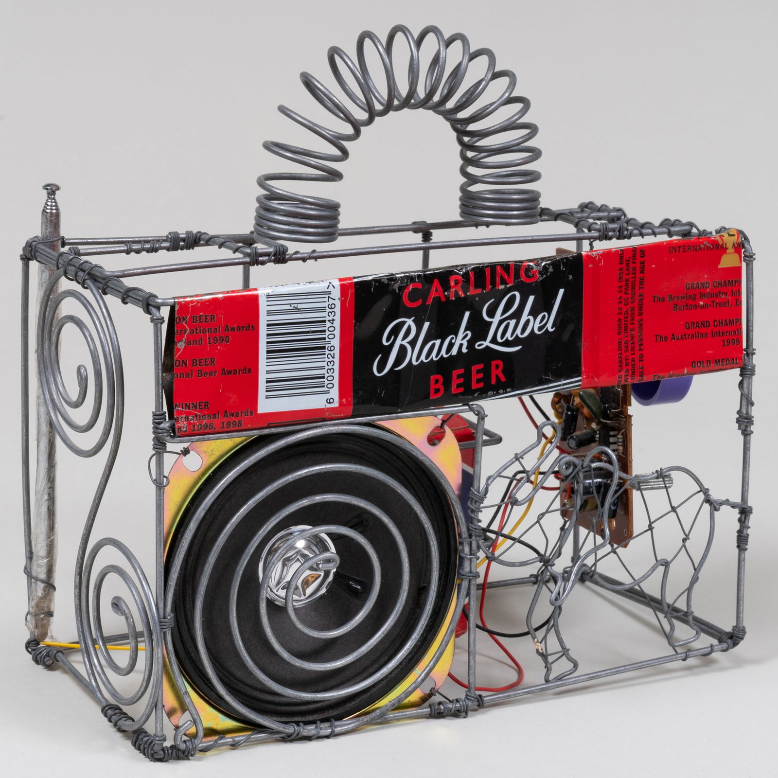 Edward Avedisian (1936-2007): Black Label: Edward Avedisian (1936-2007): Black Label Metal construction, unsigned. 9 x 8 1/2 x 4 1/2 in. The artist.