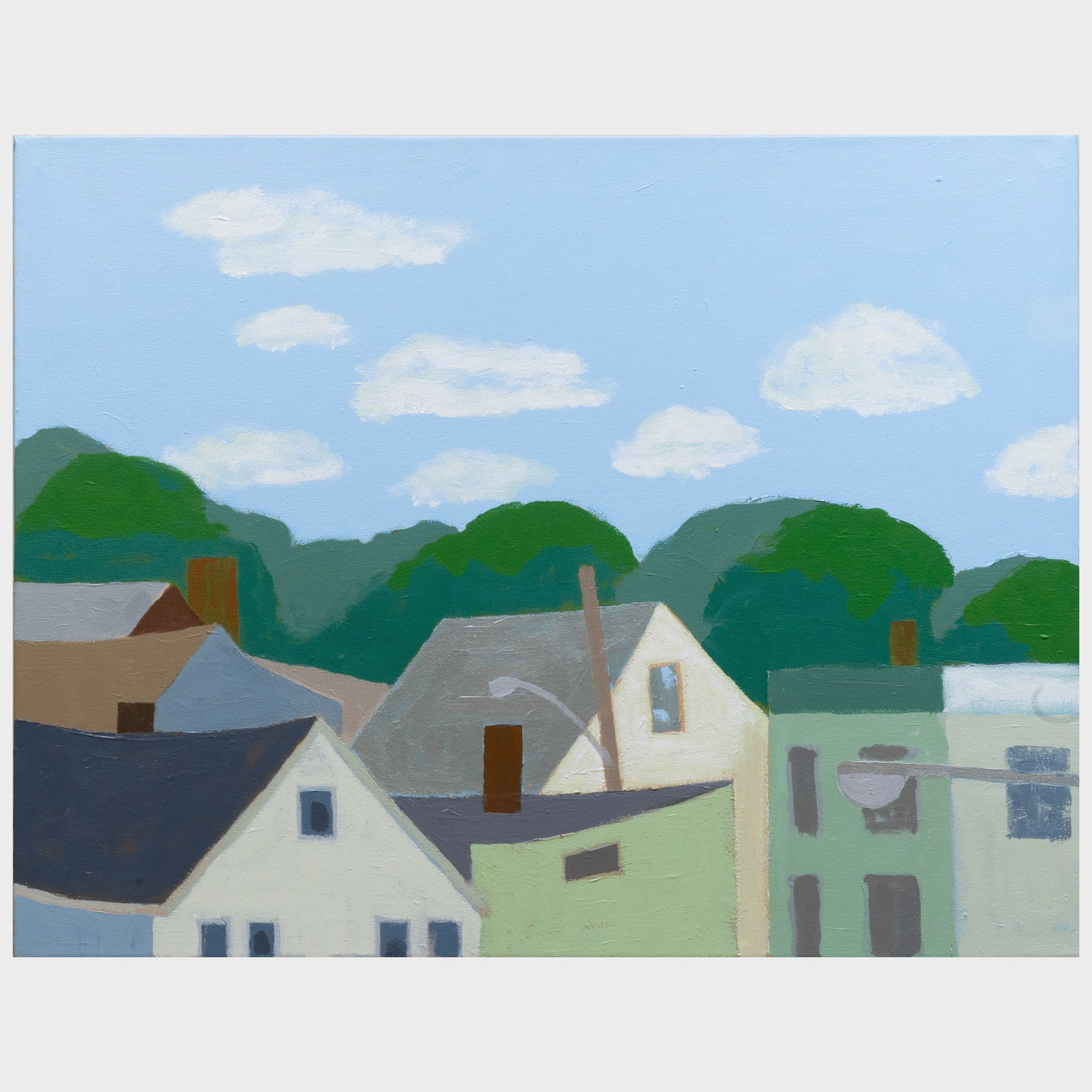 Edward Avedisian (1936-2007): Hudson Rooftops (1 of 2)