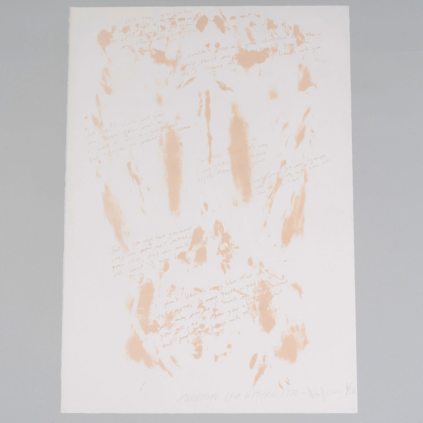 Vito Acconci (1940-2017): Touchstone (1 of 2)