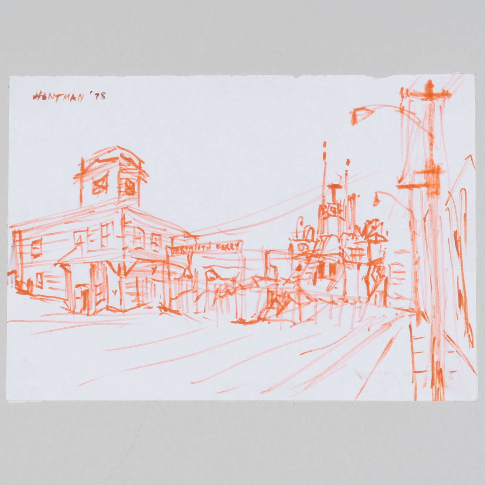 Murray Hantman (1904-1999): Miscellaneous Group of Sketches: Murray Hantman (1904-1999): Miscellaneous Group of Sketches Large group of ink and or/pencil on paper, some signed and dated. Various sizes, all unframed. The estate of the artist.
