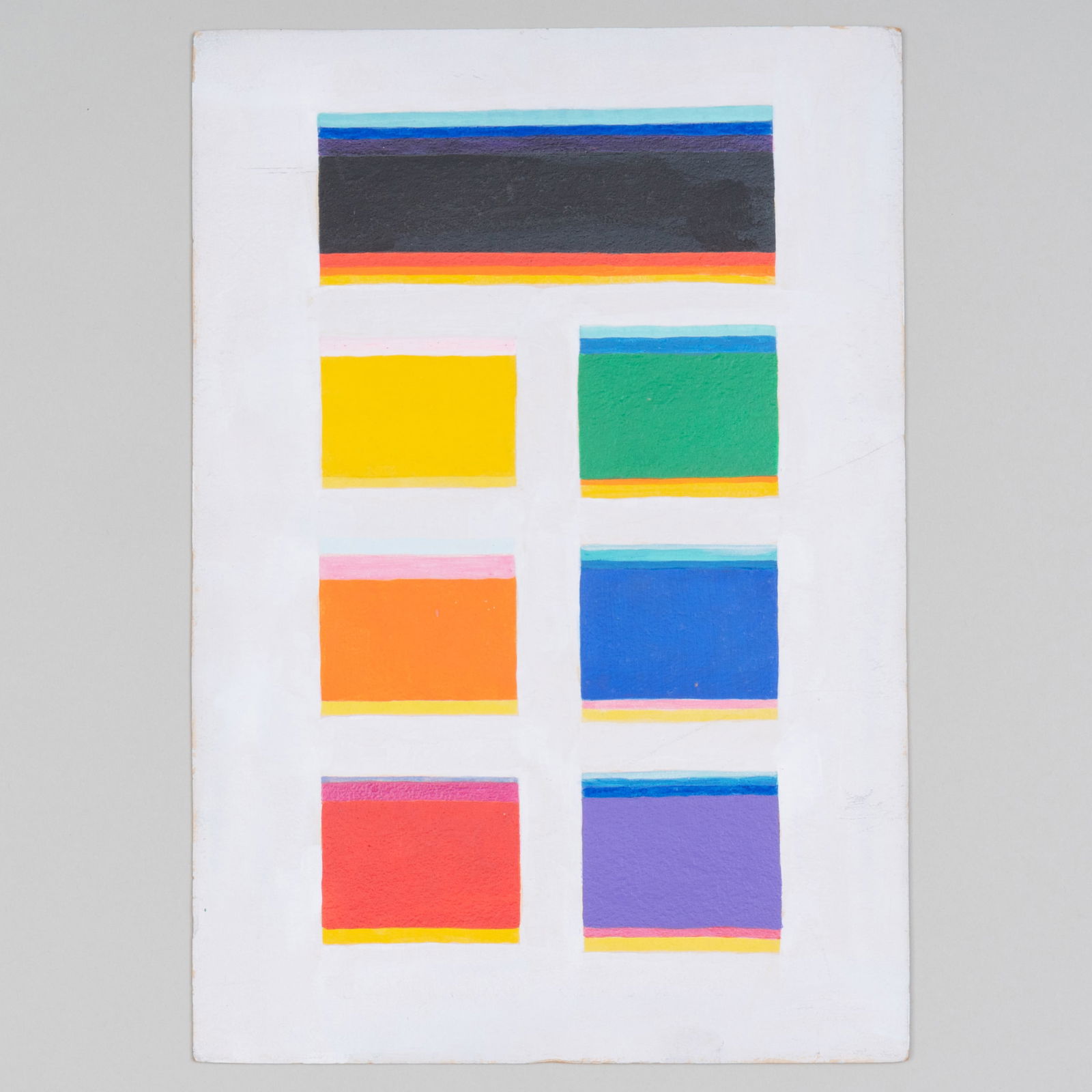 Murray Hantman (1904-1999): Color Studies, Rectangles (1 of 18)