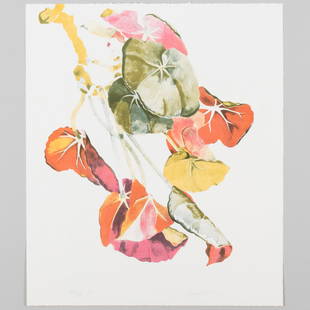 Sondra Freckelton (1936-2019): Flowers and Leaves: Group of Eight: Sondra Freckelton (1936-2019): Flowers and Leaves: Group of Eight Eight lithographs in colors on various paper, all signed in pencil and variously numbered. Various sizes, all unframed. Brooke A