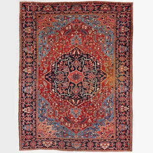 Persian Heriz Carpet: Persian Heriz Carpet Approximately 11 ft. 7 in. x 8 ft. 6 in. Property from a Private New York Collection