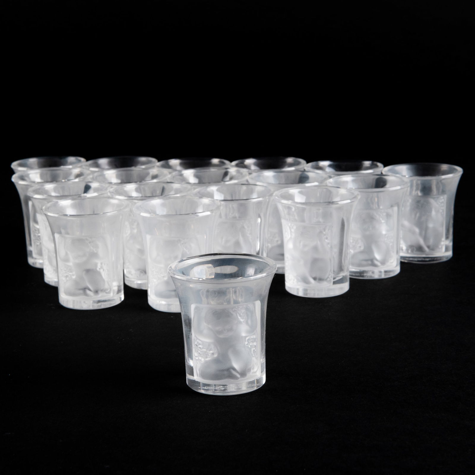 Three Sets of Six Lalique Shot Glasses (1 of 9)