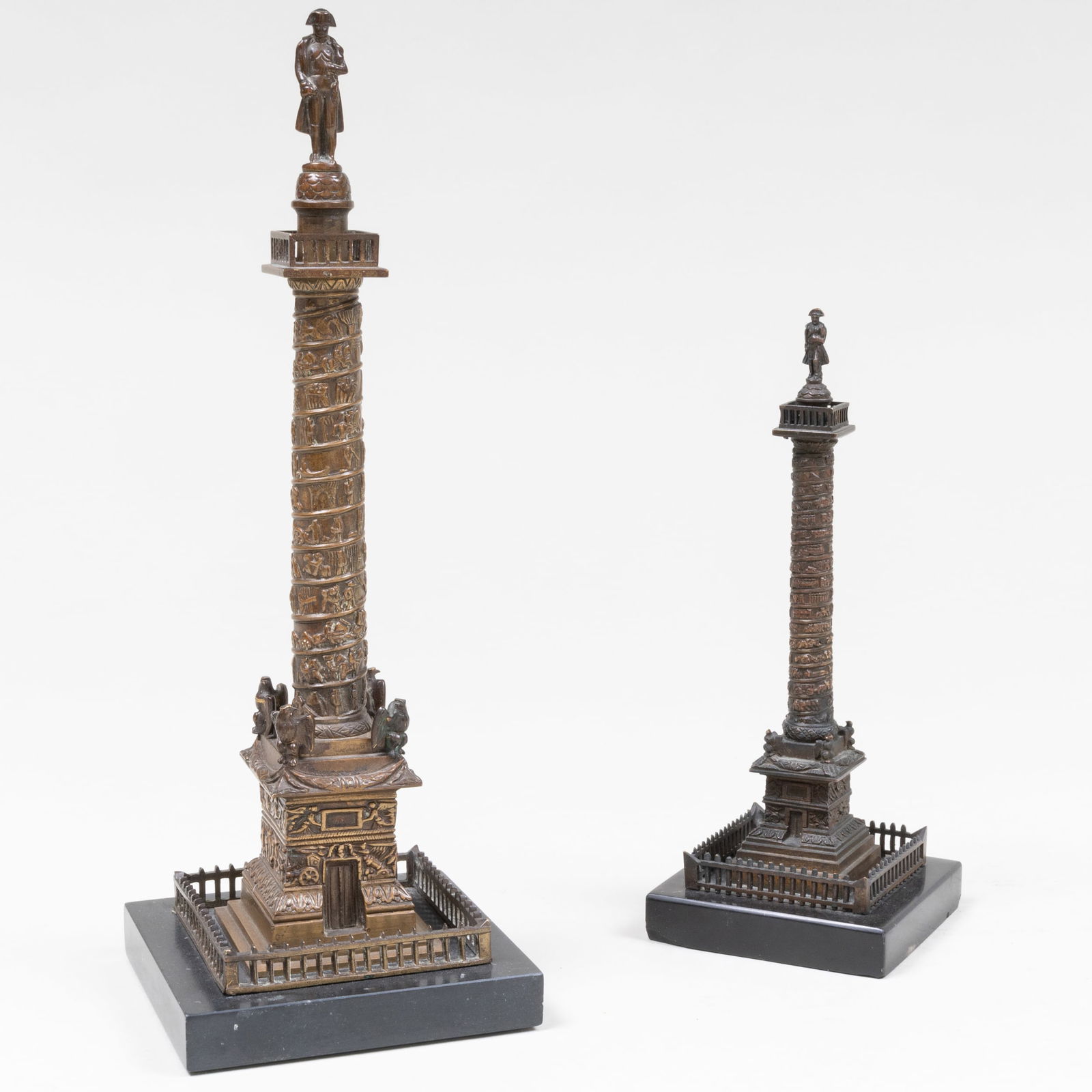 Two Small Bronze Vendome Columns (1 of 11)
