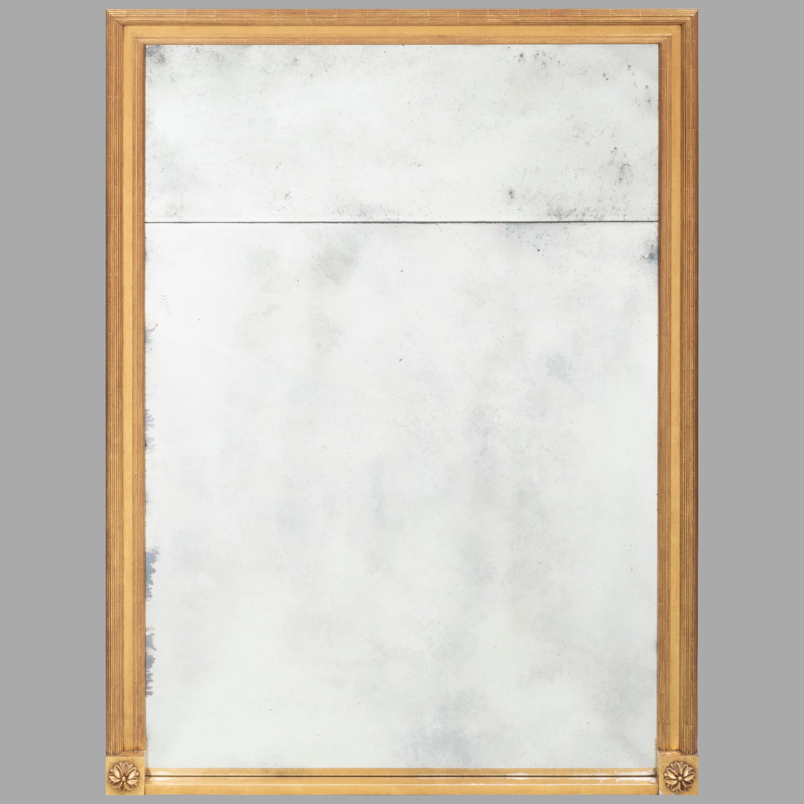 Large Contemporary Giltwood Mirror (1 of 6)