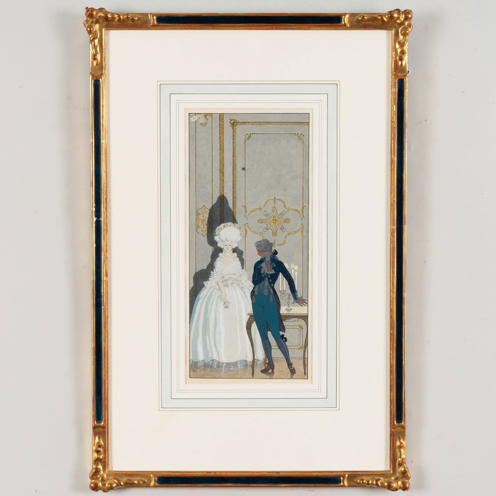 George Barbier (1882-1932): Der Rosenkavalier: George Barbier (1882-1932): Der Rosenkavalier Watercolor on paper, 1924, signed 'G. Barbier' and dated upper left. 13 1/2 x 7 in. (sheet), 22 x 15 in. (frame). The Collection of Ann and Gordon Getty a