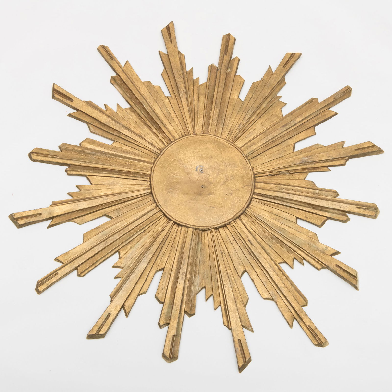 Tony Duquette Gold Painted Fiberglass Ceiling-Mounted Sunburst Chandelier Escutcheon (1 of 6)