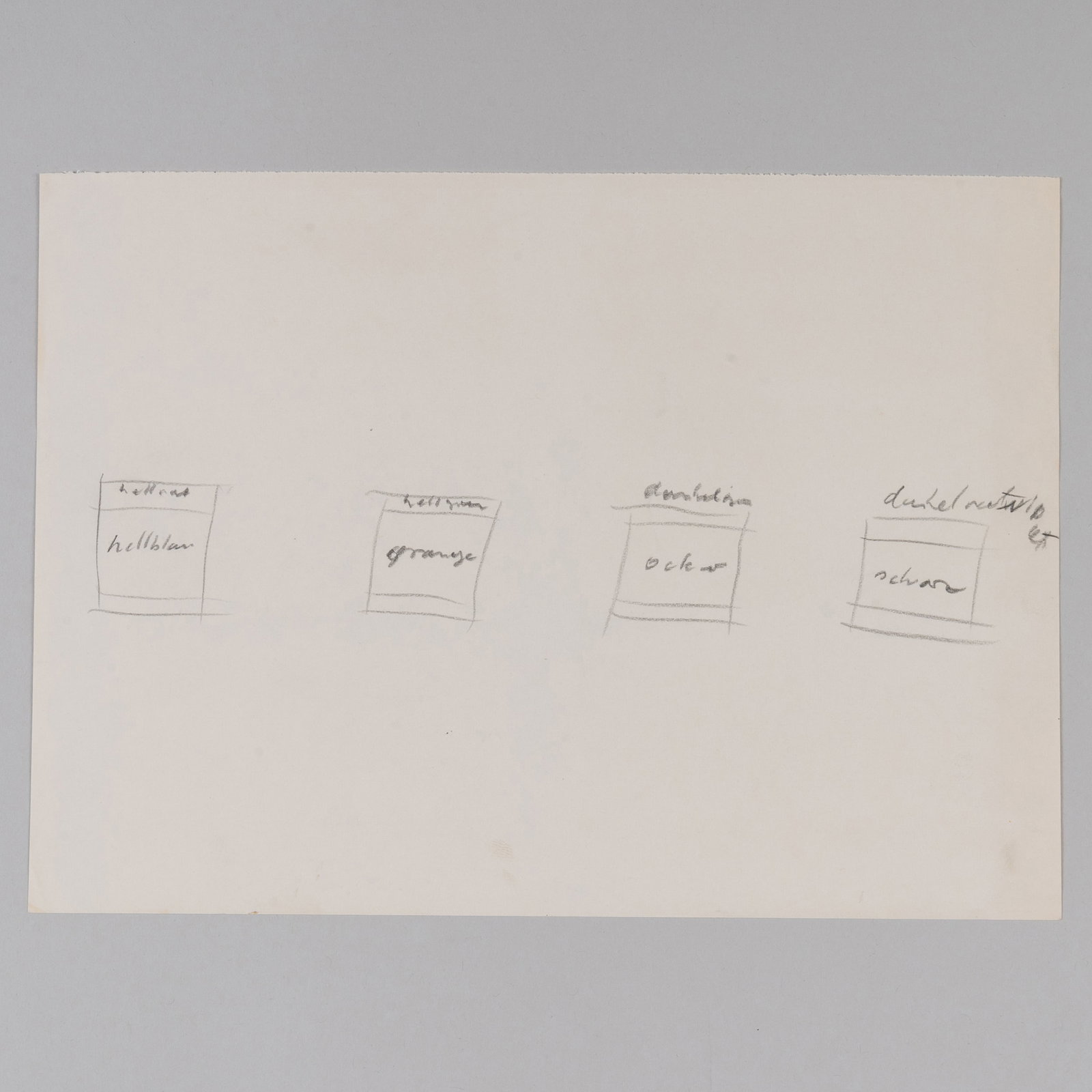 Blinky Palermo (1943-1977): Untitled: Blinky Palermo (1943-1977): Untitled Pencil on paper, unsigned. 8 x 11 in. (sheet), unframed. Collection of Donald Baechler.