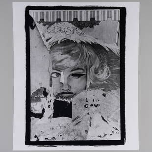 Dennis Hopper (1936-2010): Untitled: Dennis Hopper (1936-2010): Untitled Photolithograph, 1961, signed and dated on the reverse. 24 x 19 3/4 in. (sheet), unframed.  Collection of Donald Baechler.