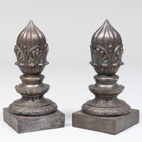Pair of William IV Cast Iron Finials