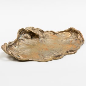 Marionnet Art Nouveau Gilt-Bronze Tray