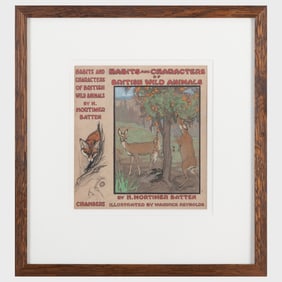 Warwick Reynolds (1880–1926): Dust Jacket for Habits & Characters of British Wild Animals