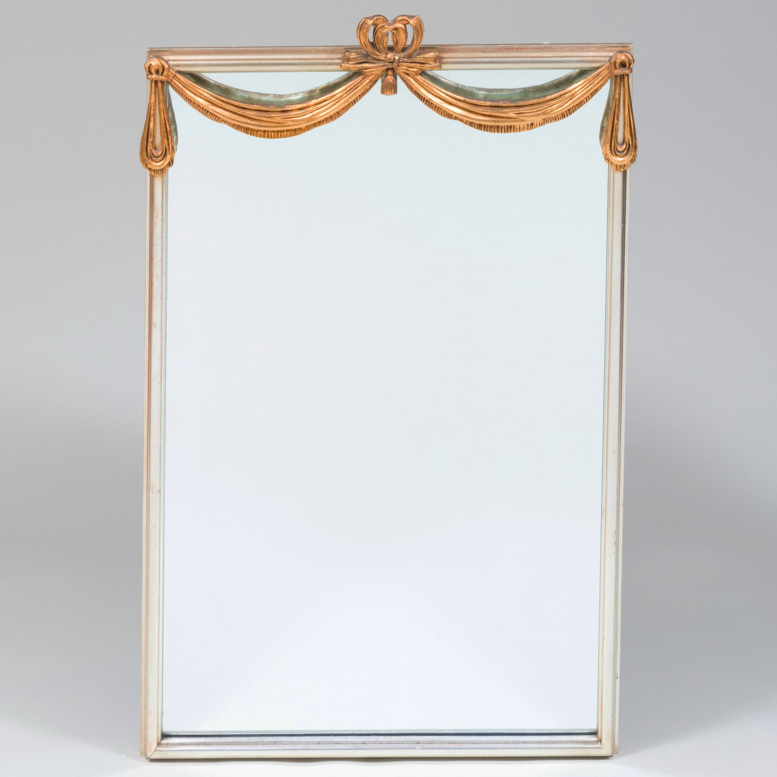 Modern Silvered and Parcel-Gilt Mirror (1 of 4)