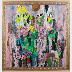 Karle Zerbe (1903-1972): Two Hooded Figures