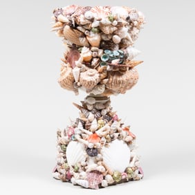 Shell Encrusted Campagna Form Urn