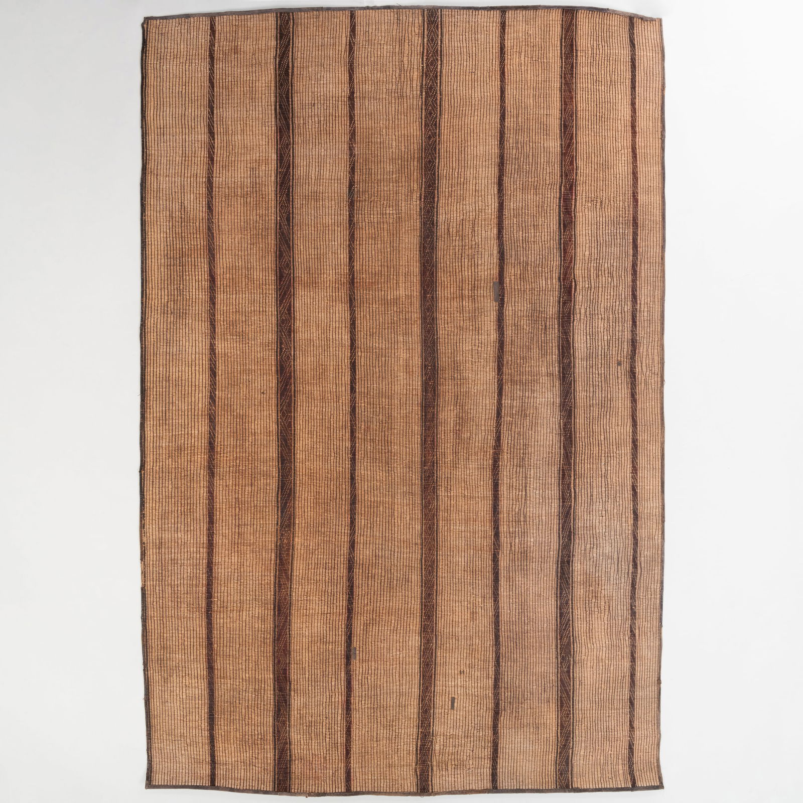 Taureg Woven Reed and Leather Carpet (1 of 8)