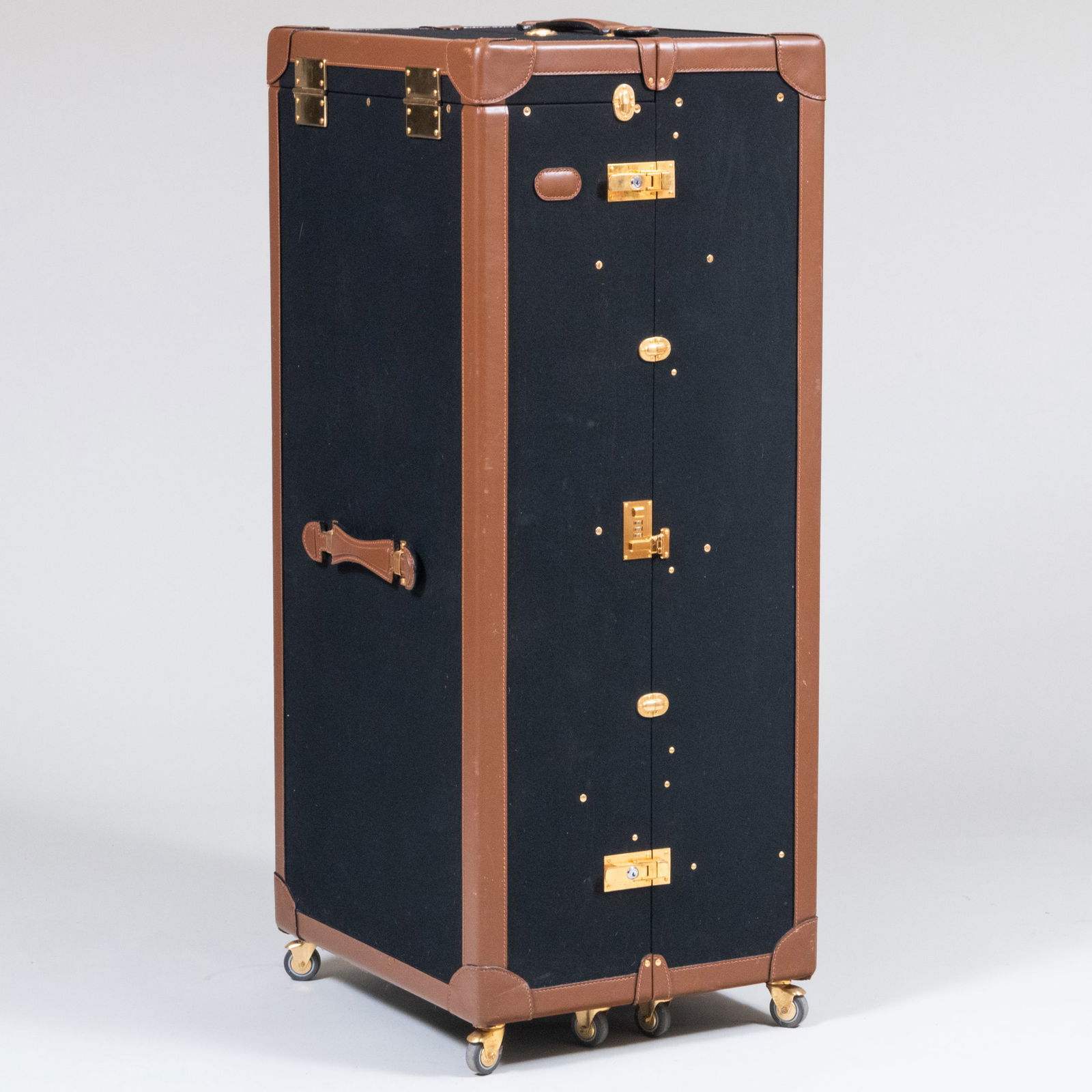 T. Anthony Canvas and Leather Steamer Trunk (1 of 11)