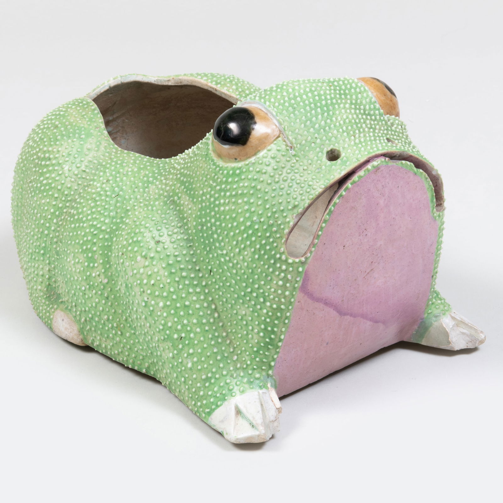 Chinese Export Porcelain Frog Form Jardinere (1 of 9)